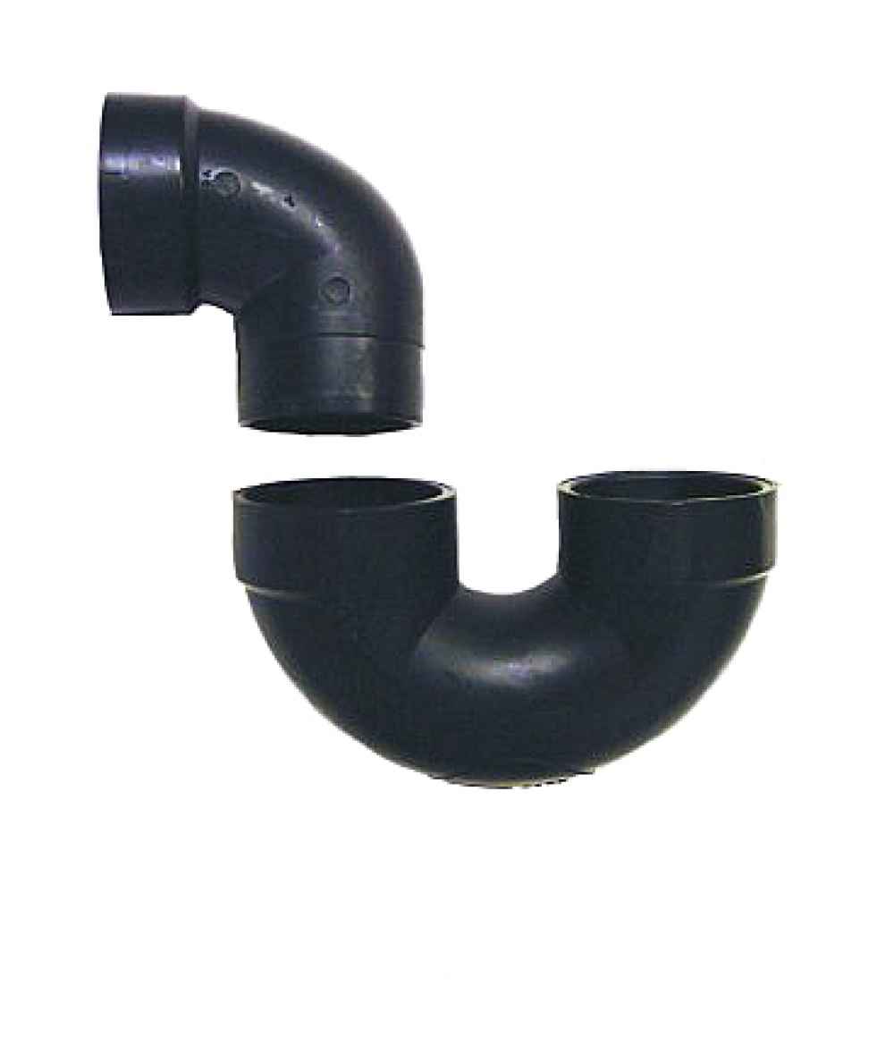 4 in. x 4 in. ABS P-Trap  with Without Cleanout