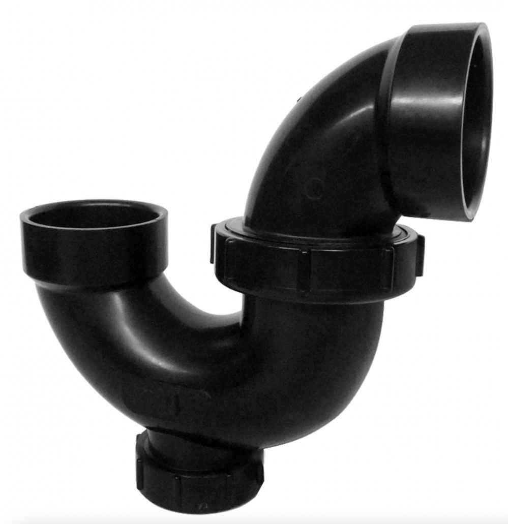 1.25 in. x 1.25 in. ABS P-Trap  with With Cleanout