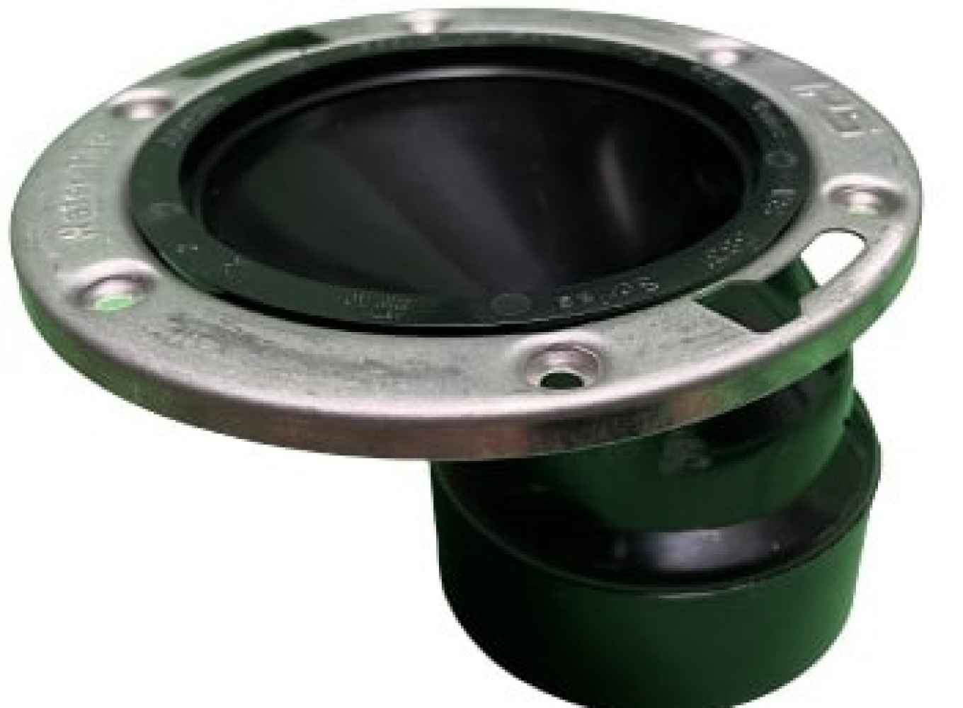 4 in. x 3 in. ABS Toilet Flange snap on/off metal ring