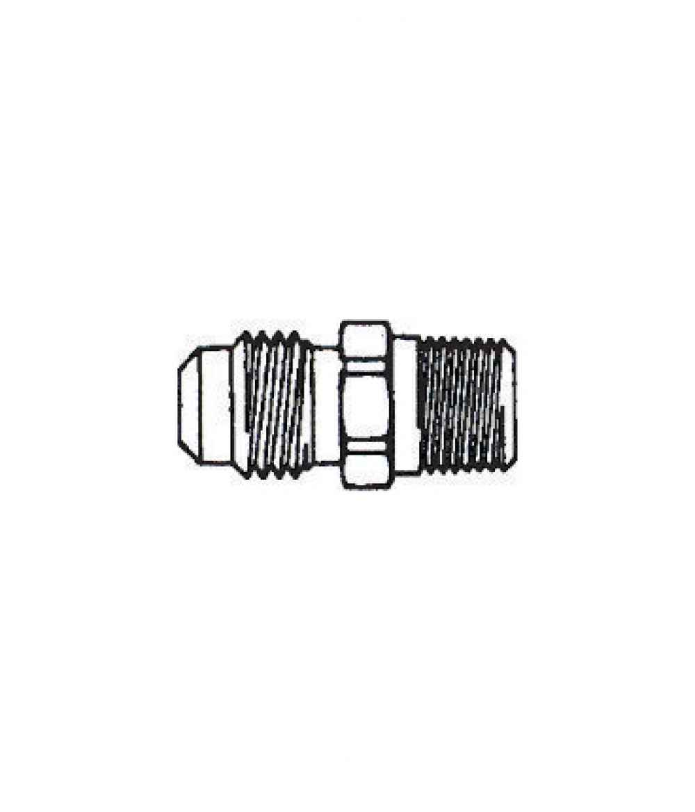 0.375 in. x 0.5 in. Brass Flare Male Adapter