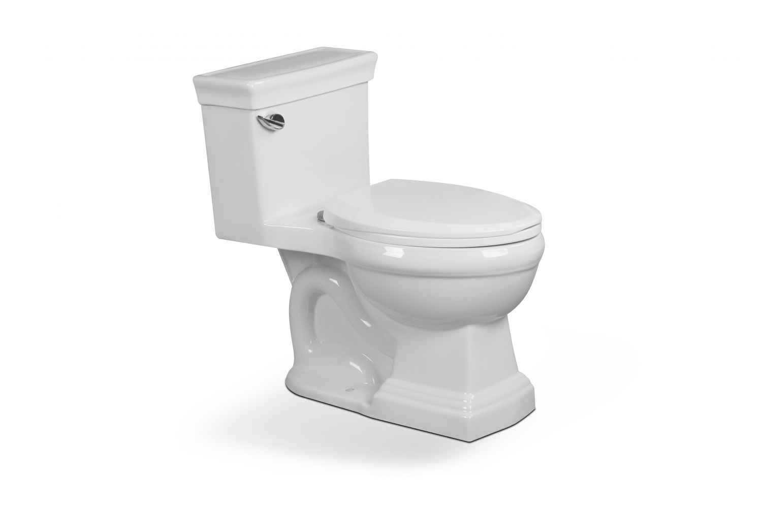 CUPC Certified One Piece Toilet White Single Flush Comfort Height