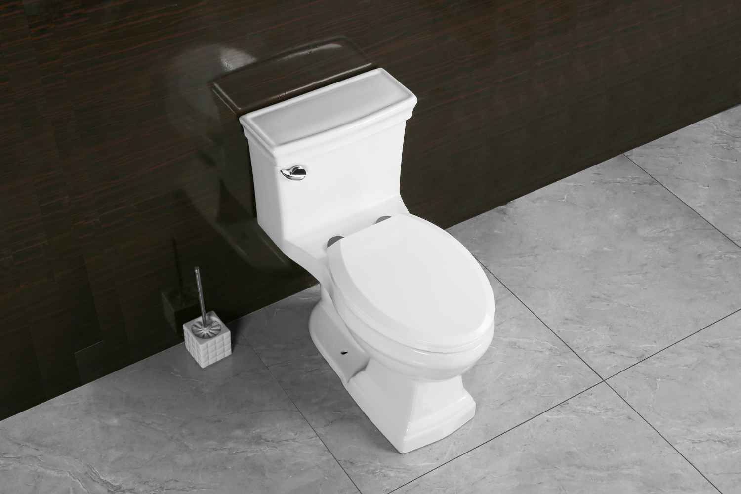 CUPC Certified One Piece Toilet White Single Flush Comfort Height
