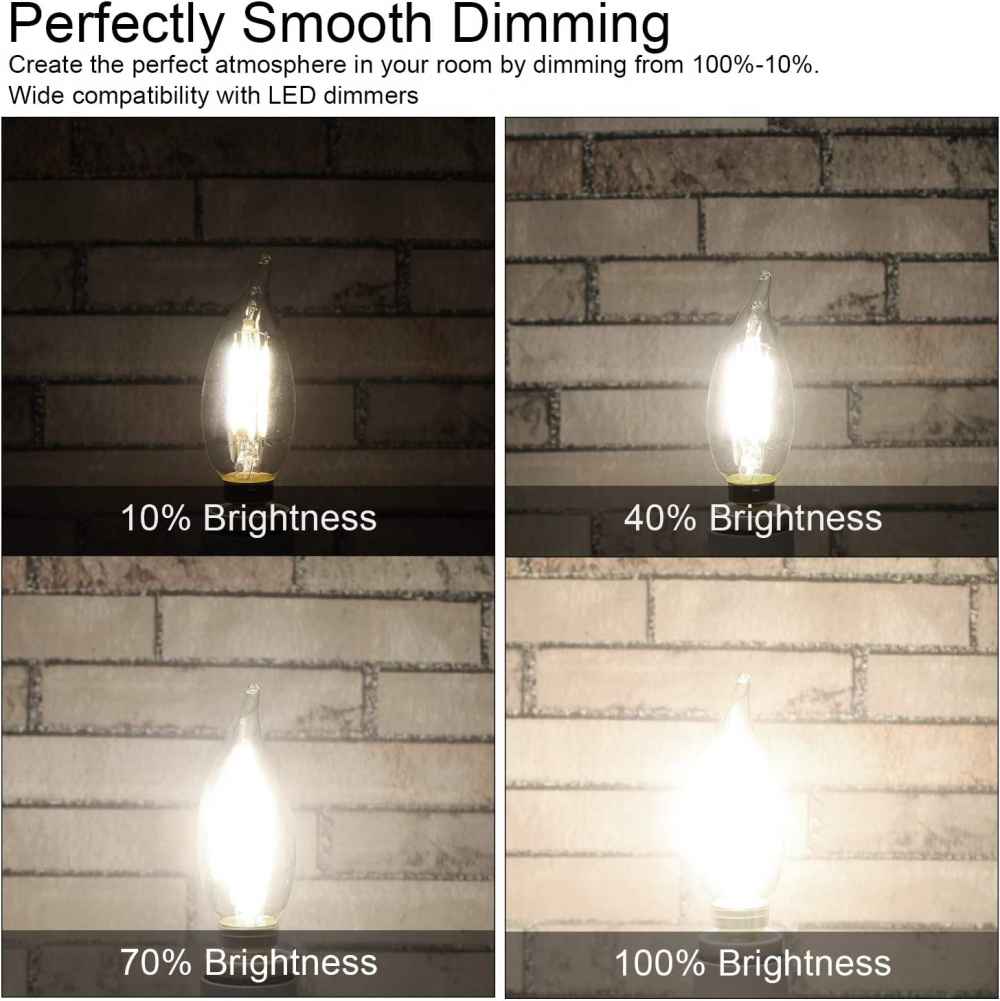 4W Bulb Socket Light Bulb White Glass One Piece