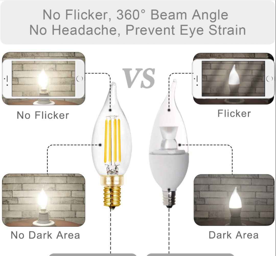4W Bulb Socket Light Bulb White Glass One Piece