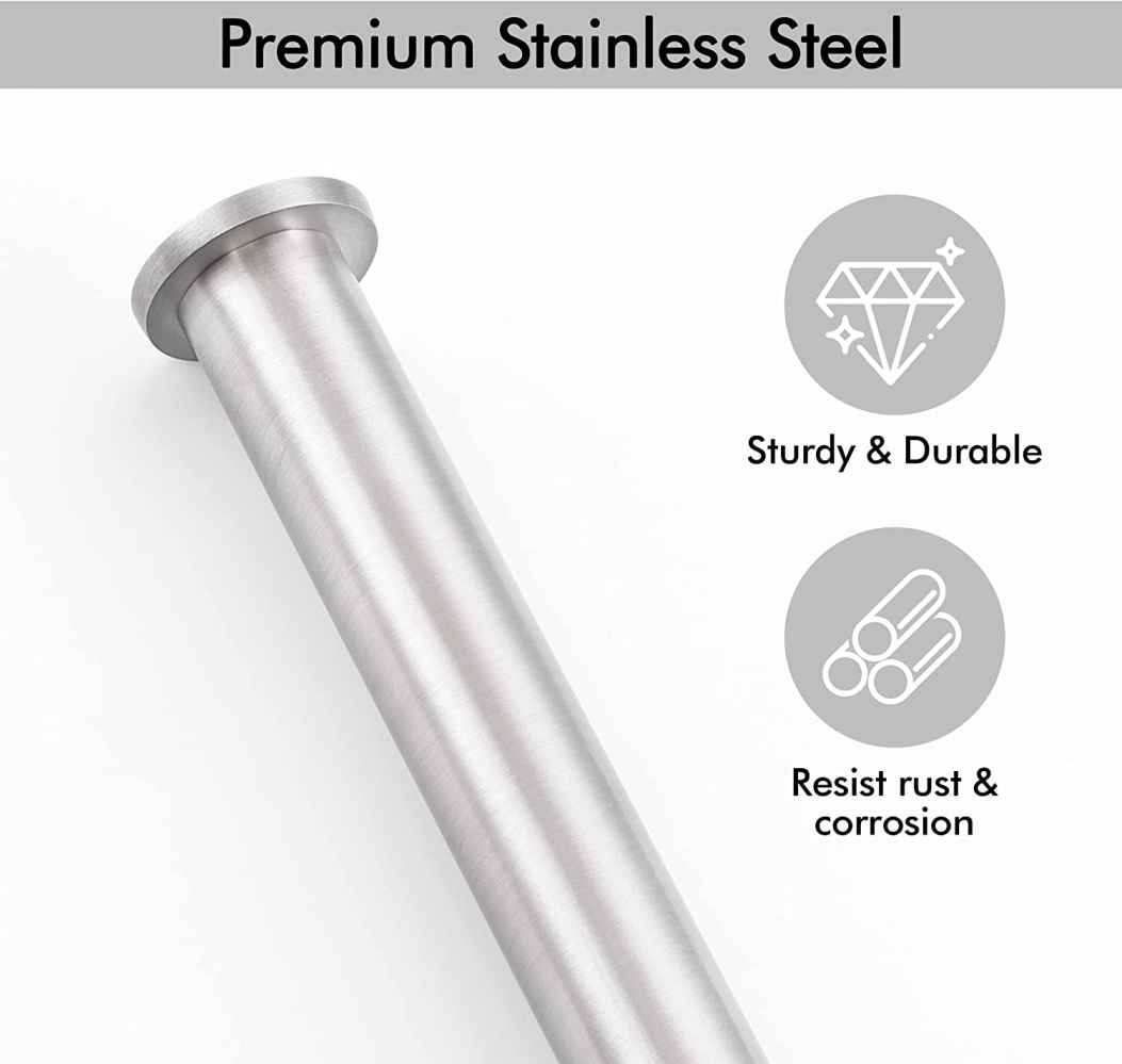 7.06 in. x  0.74 in. x  15.3 in.  Brushed Steel Towel Paper Holder Wood