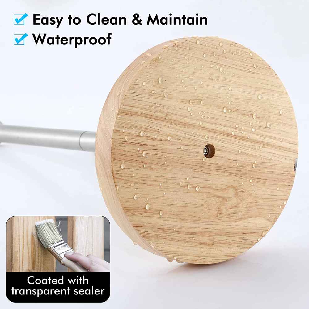 7.06 in. x  0.74 in. x  15.3 in.  Brushed Steel Towel Paper Holder Wood