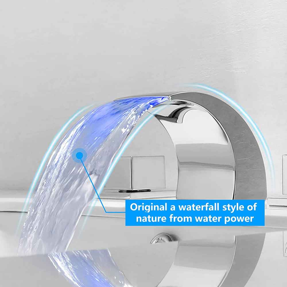 3H8-in. Chrome Bathroom Sink Faucet Chrome Brass