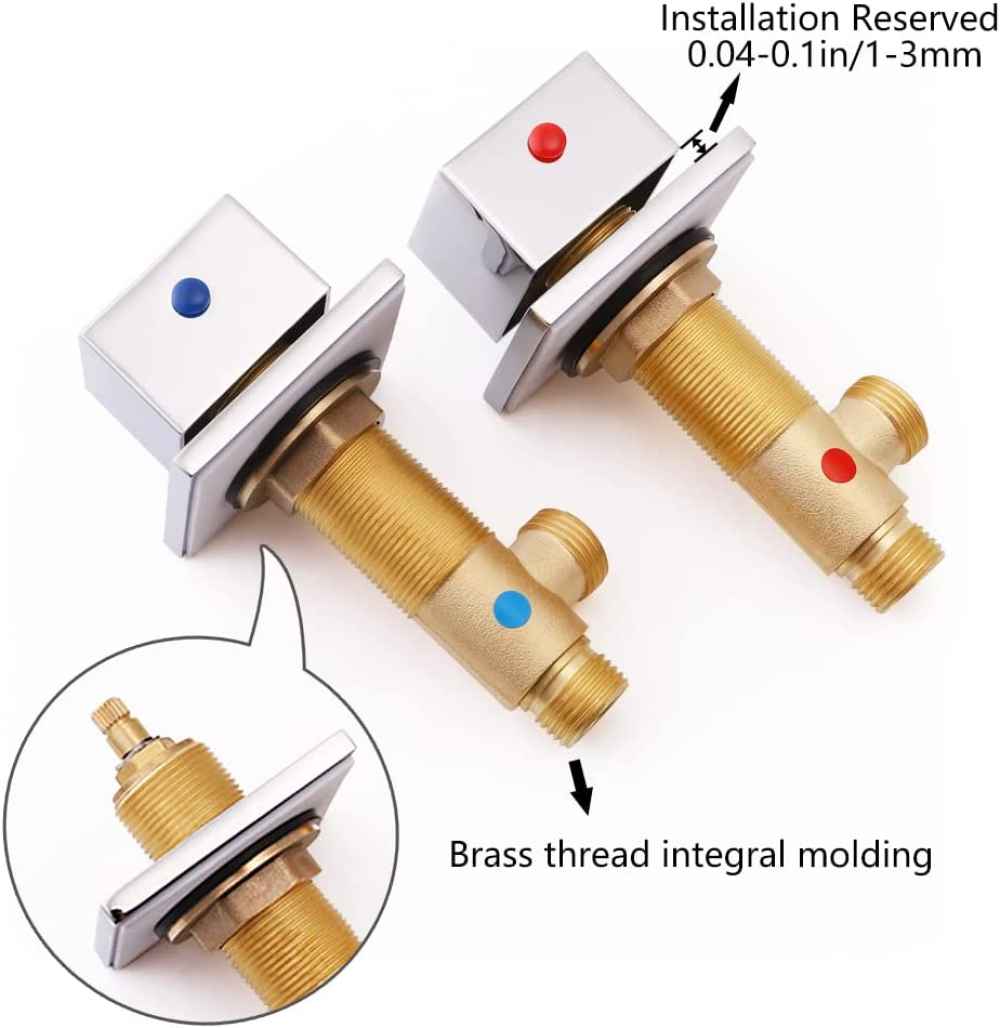 3H8-in. Chrome Bathroom Sink Faucet Chrome Brass