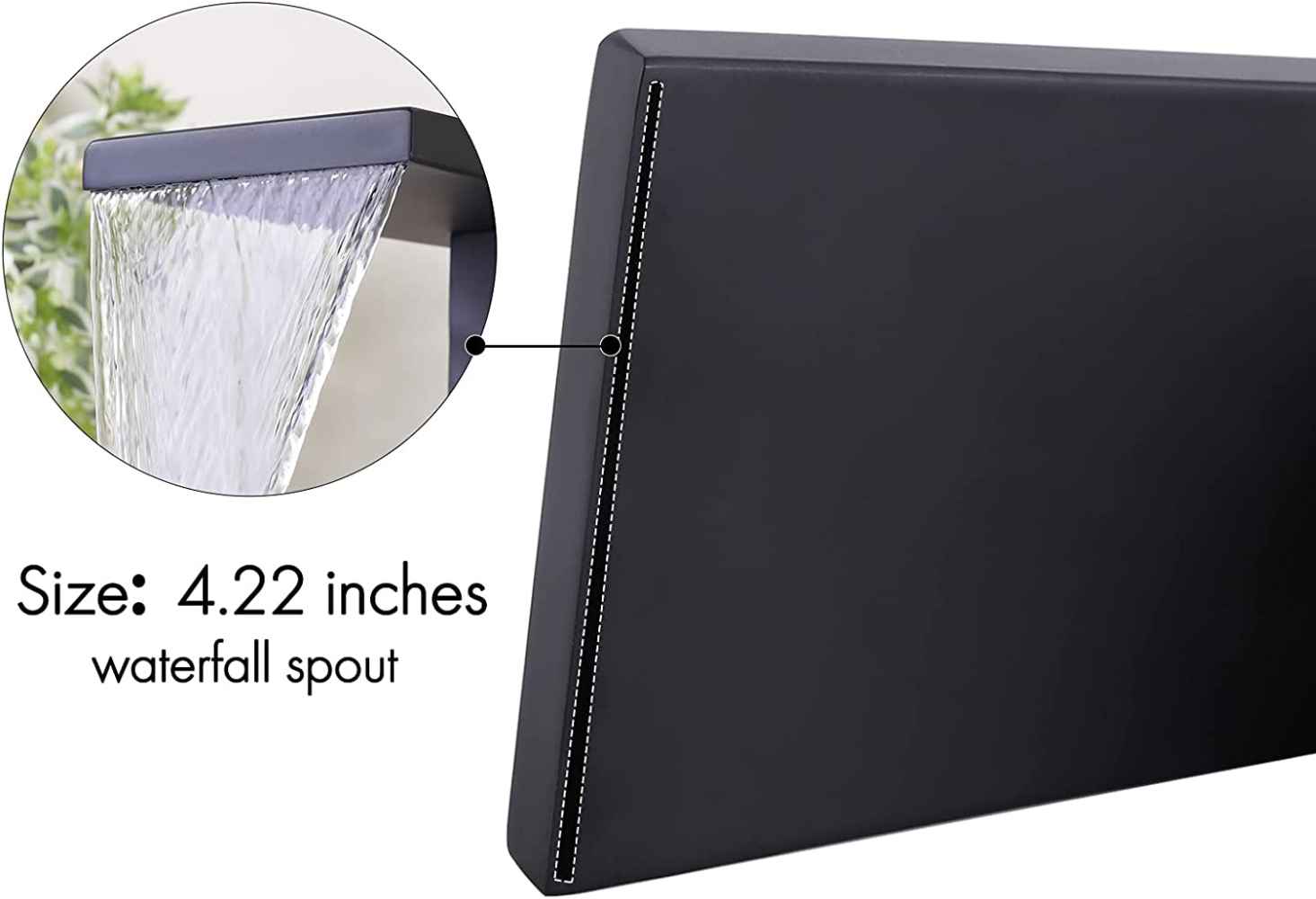 1 Hole CUPC Matte Black Bathroom Sink Faucet Matte Black Stainless Steel