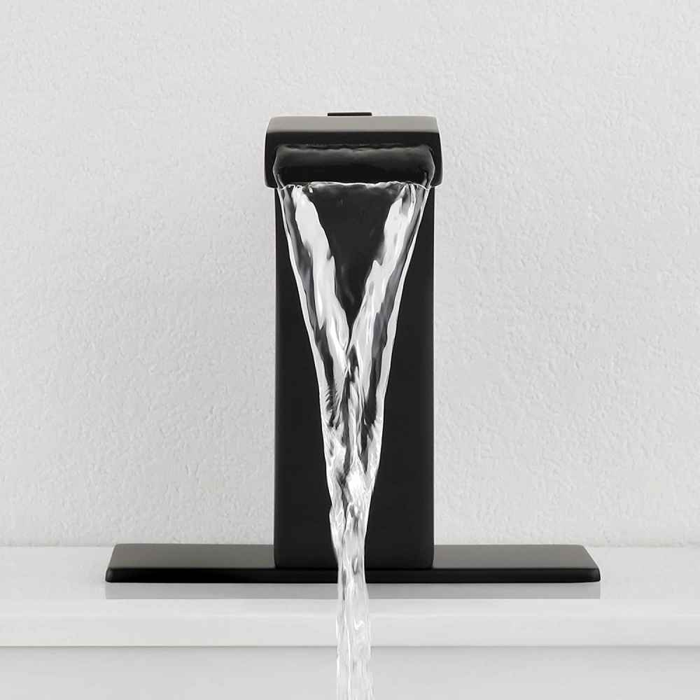 1 Hole CUPC Black Bathroom Sink Faucet Black Copper