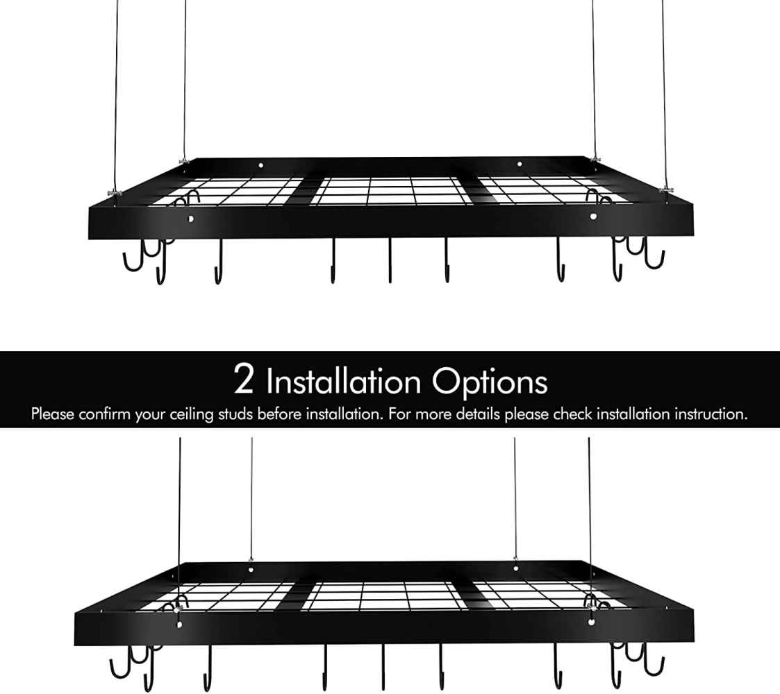 29.5 in. x 17.7 in. x 1.6 in. Stainless Steel Kitchen Pot-Pan Organizer