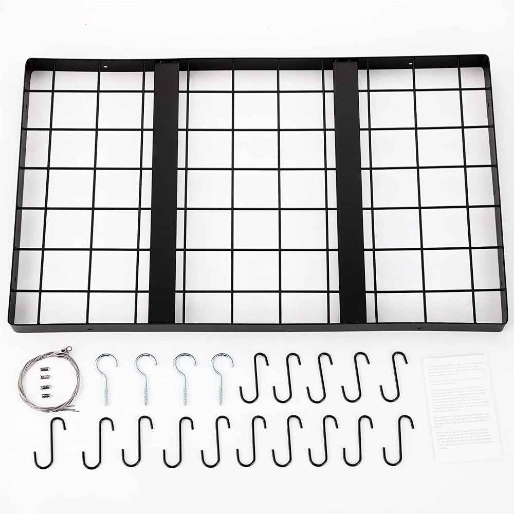 29.5 in. x 17.7 in. x 1.6 in. Stainless Steel Kitchen Pot-Pan Organizer