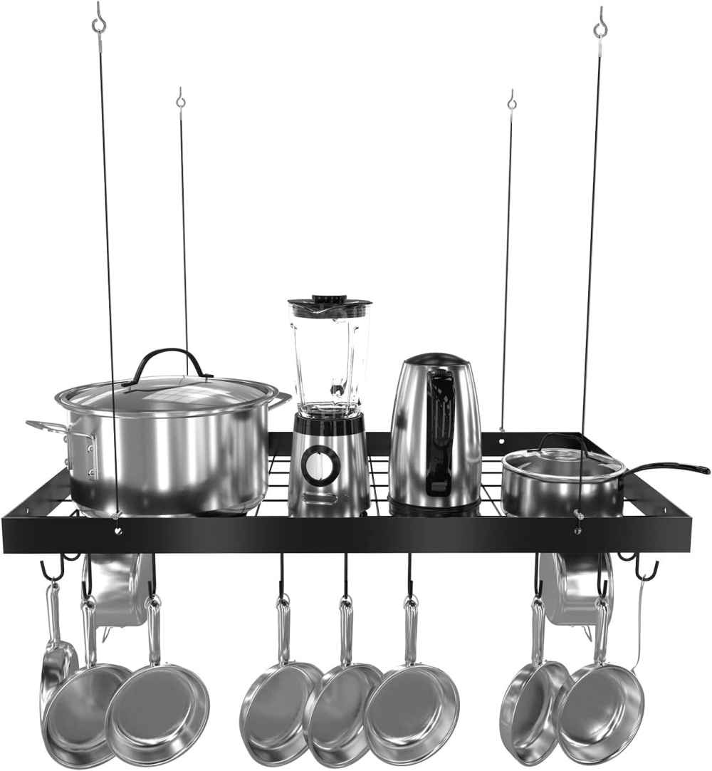 29.5 in. x 17.7 in. x 1.6 in.  Stainless Steel  Kitchen Pot-Pan Organizer