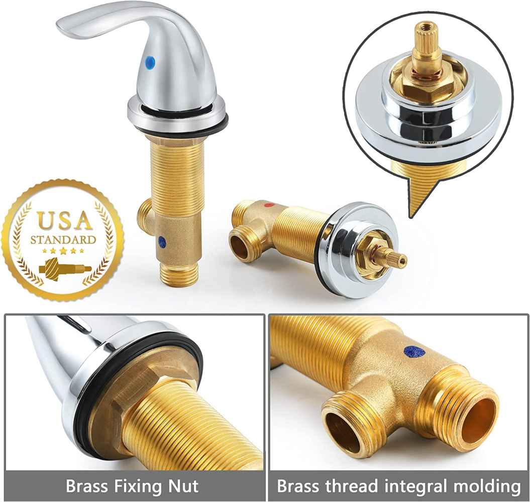 3H8-in. Chrome Bathroom Sink Faucet Chrome Brass