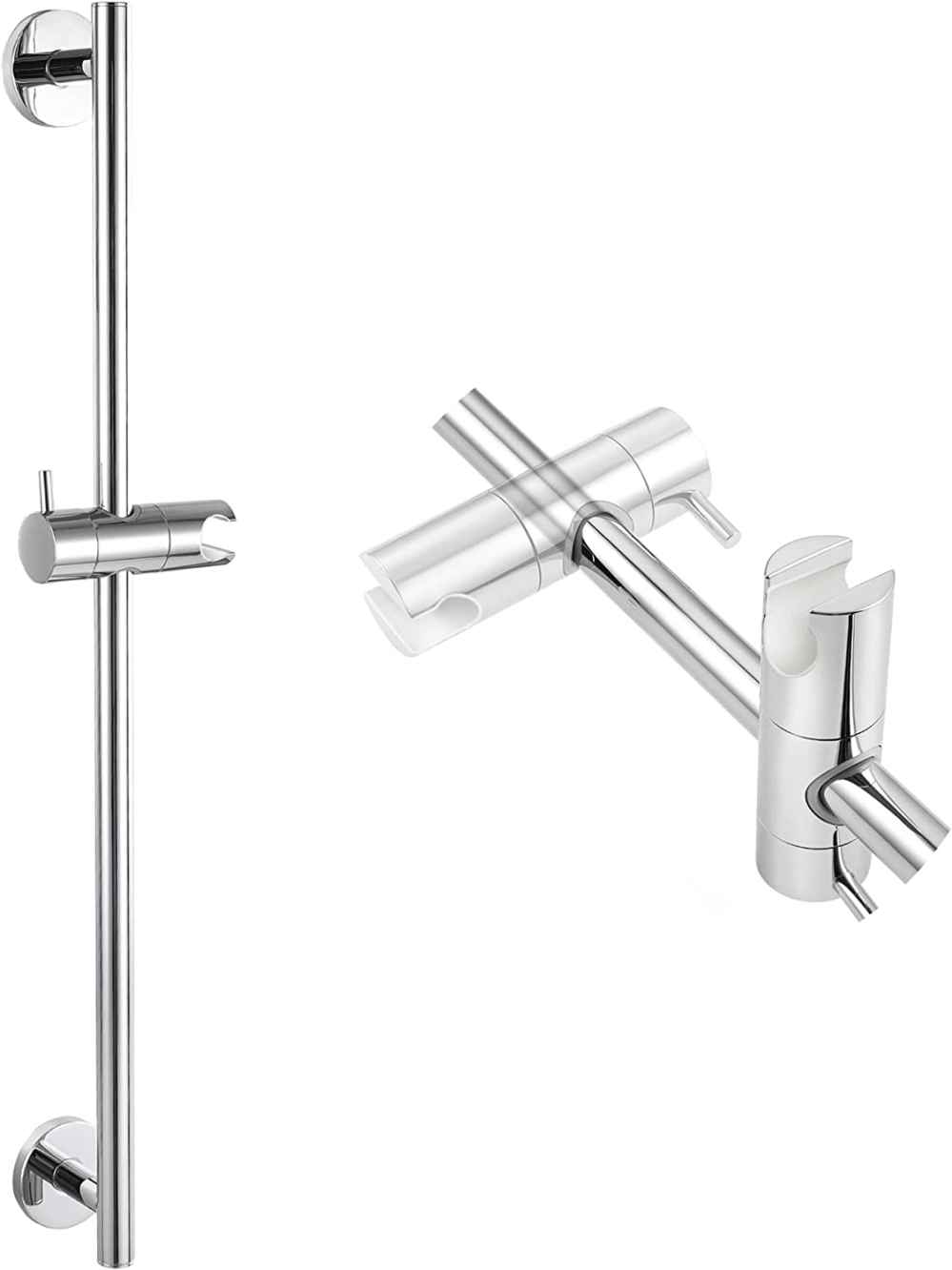 5-in. x 26-in. Shower Slide Bar Chrome Stainless Steel