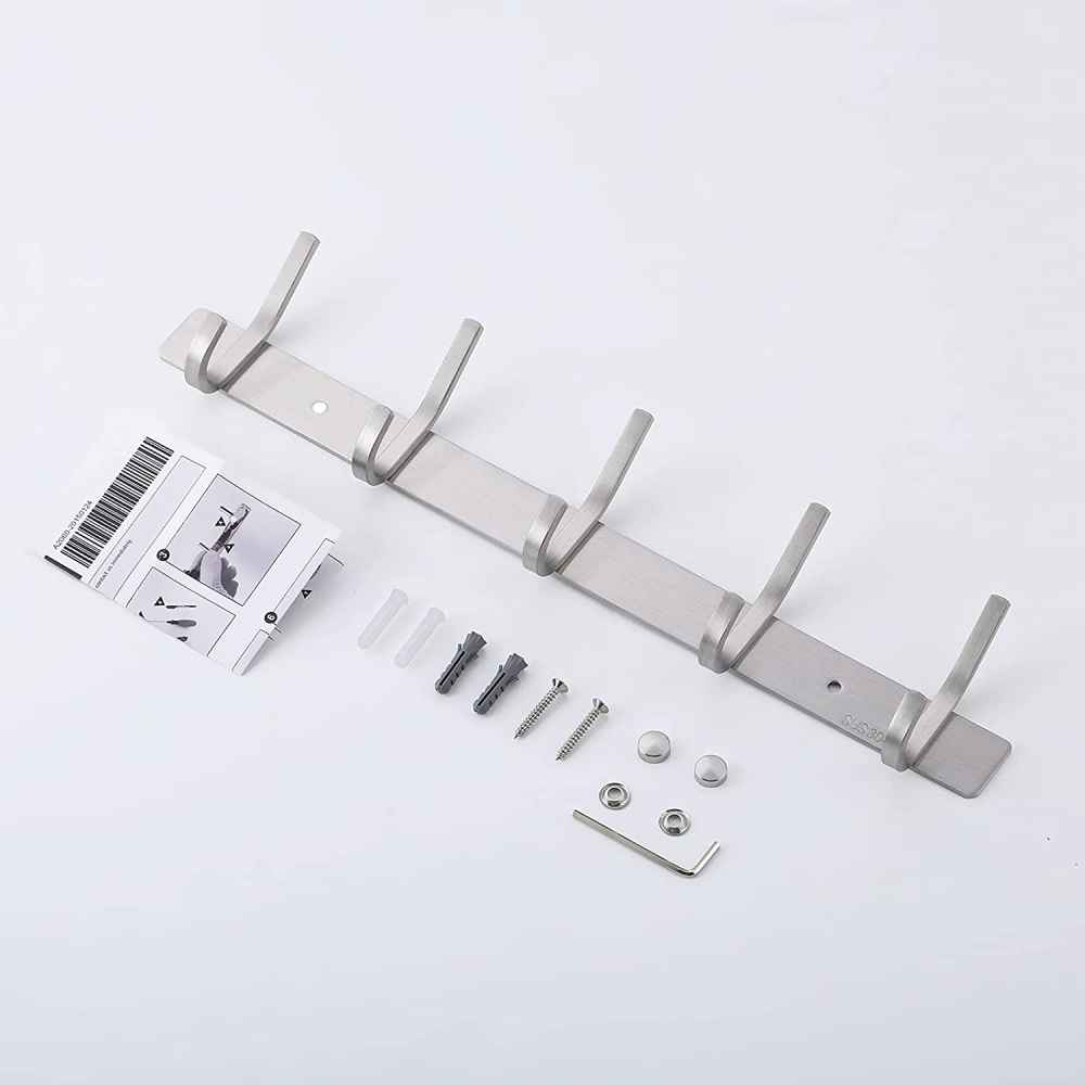 14.9-in. x 1.5-in. Robe Hook Brushed Steel Stainless Steel