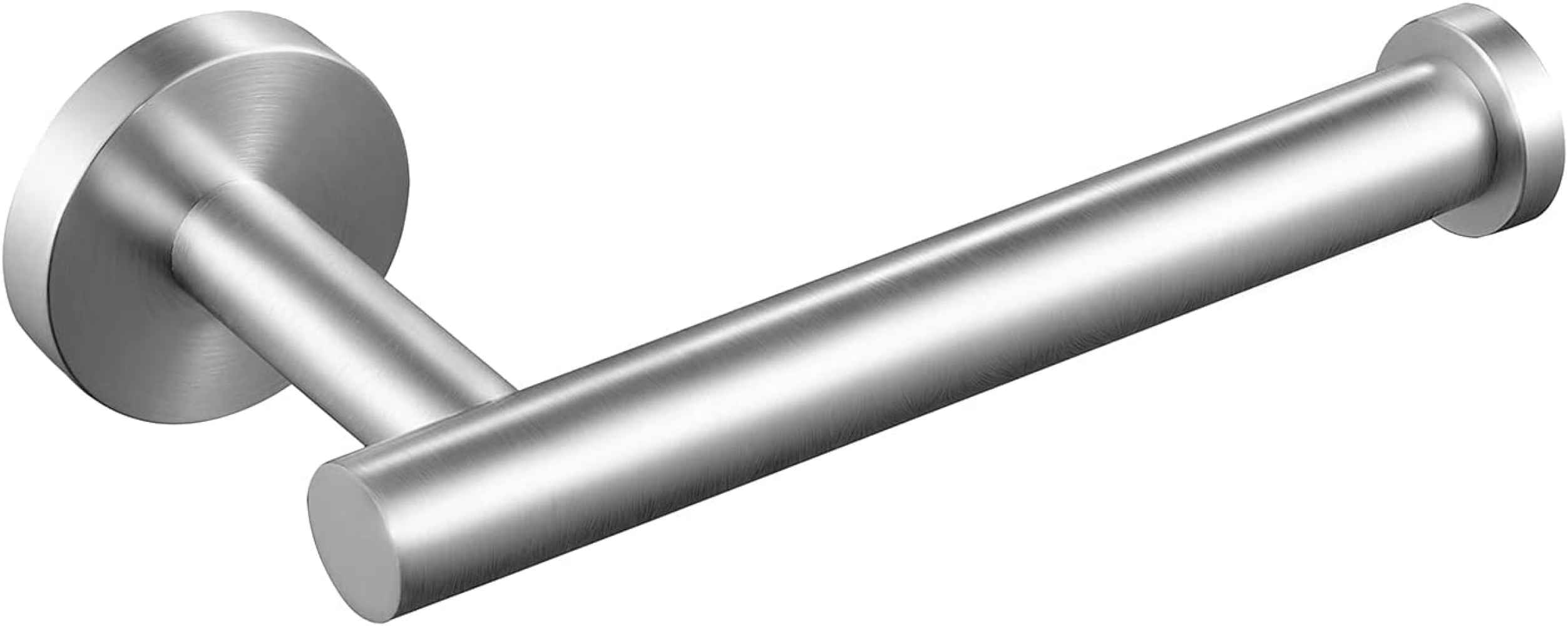 6.4-in. x 1.5-in. Toilet Paper Roll Holder Brushed Steel Stainless Steel