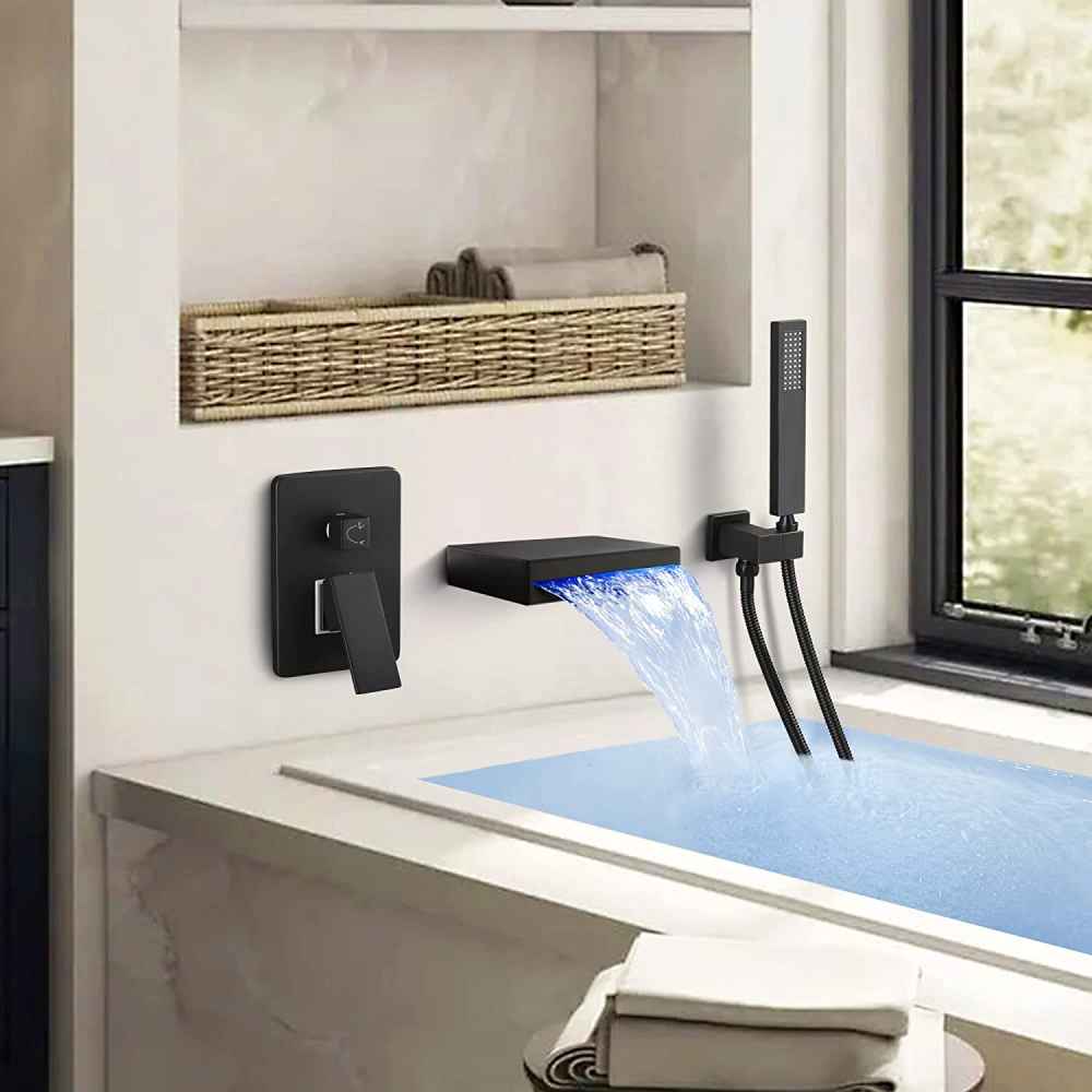 5.90-in. x 3.92-in. Shower Kit Black Brass