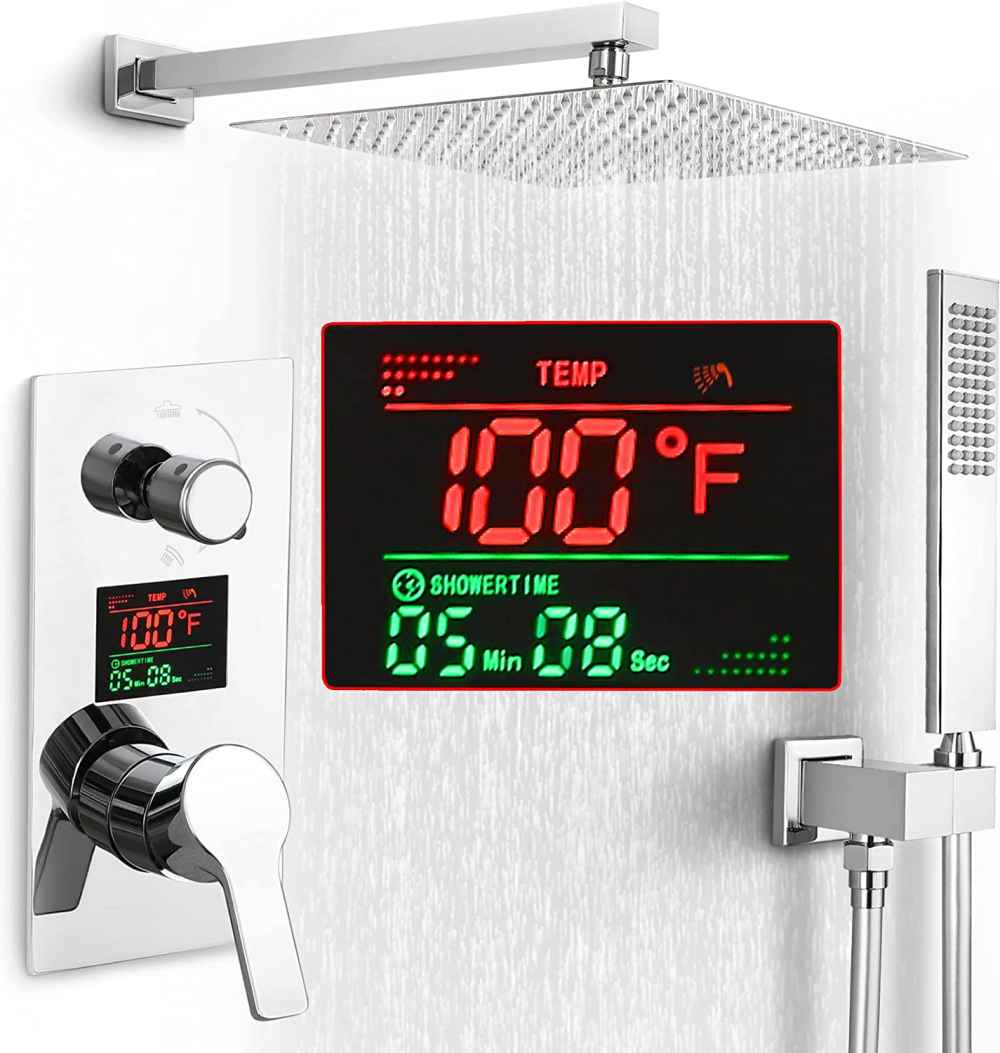 20.5-in. x 13.40-in. Shower Kit Chrome Brass CUPC