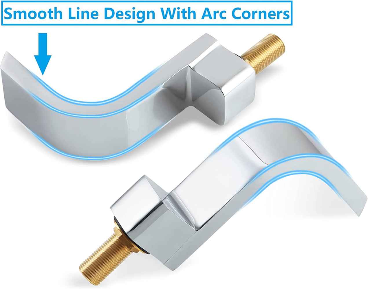 3H8-in. Chrome Bathroom Sink Faucet Chrome Brass