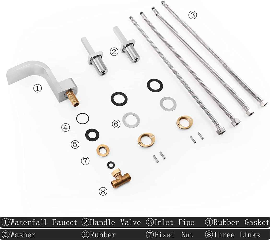 3H8-in. Chrome Bathroom Sink Faucet Chrome Brass