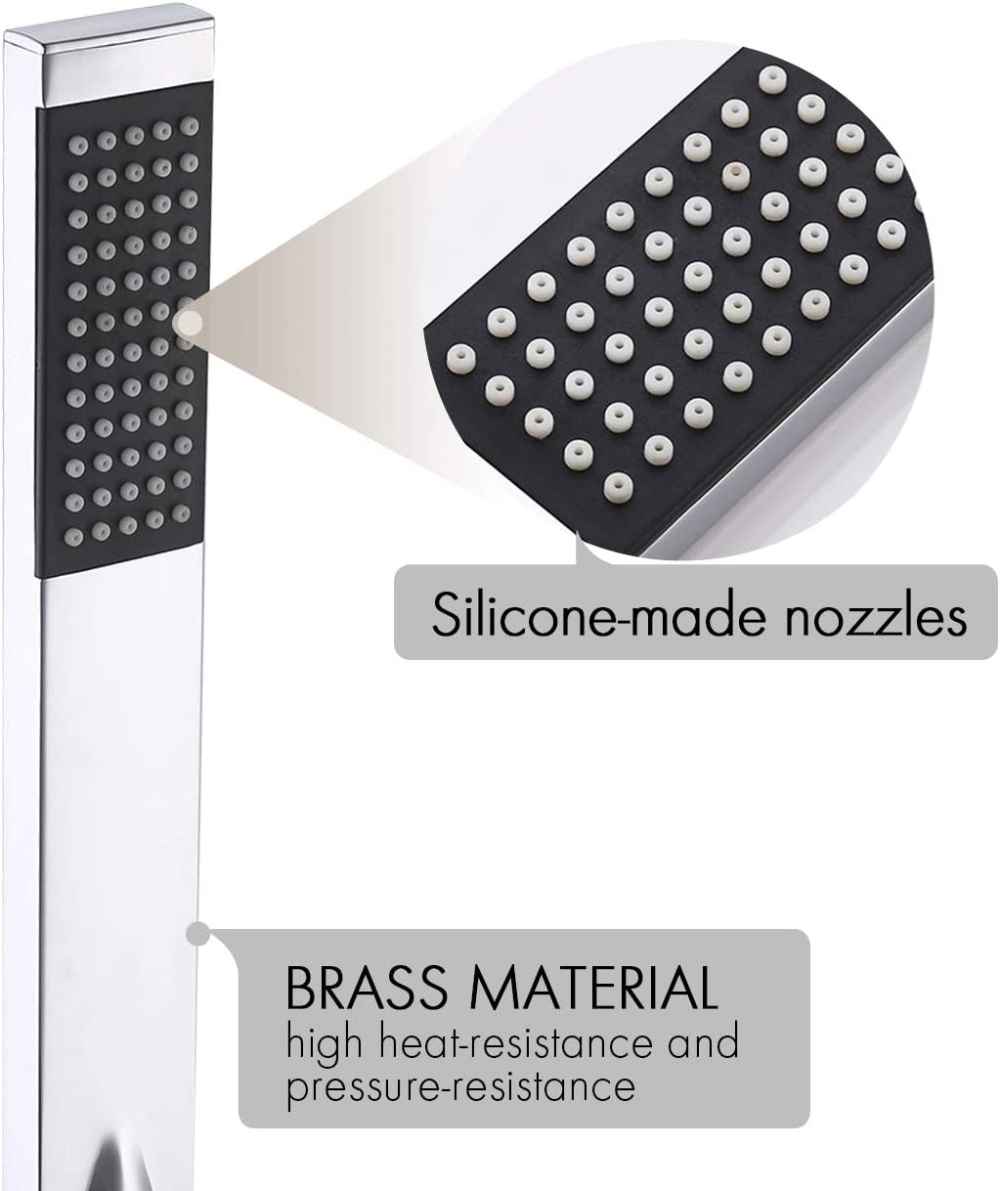 13.5-in. x 6.90-in. Shower Kit Polished Chrome Stainless Steel CUPC
