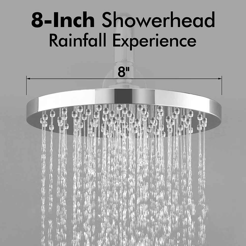 13.40-in. x 4-in. Shower Kit Polished Chrome Brass CUPC