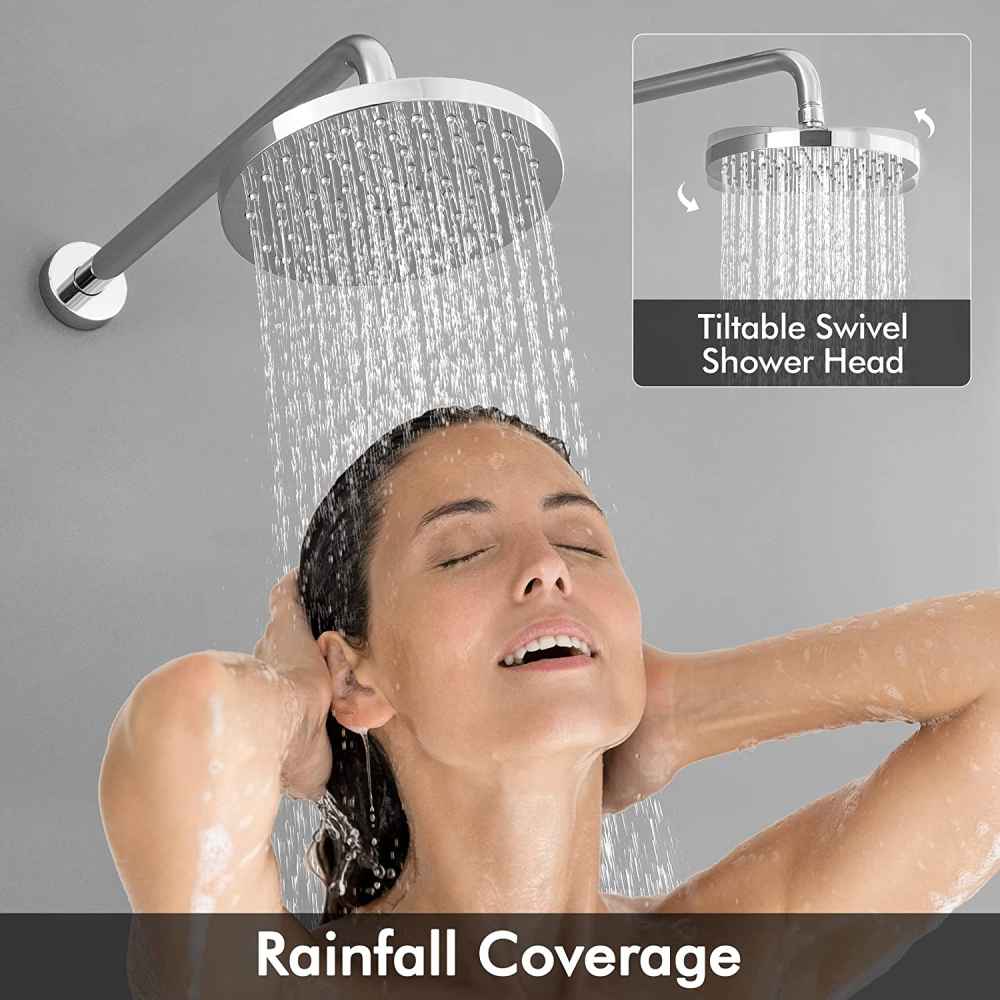13.40-in. x 4-in. Shower Kit Polished Chrome Brass CUPC