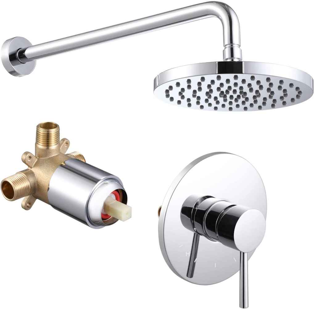 13.40-in. x 4-in. Shower Kit Polished Chrome Brass CUPC