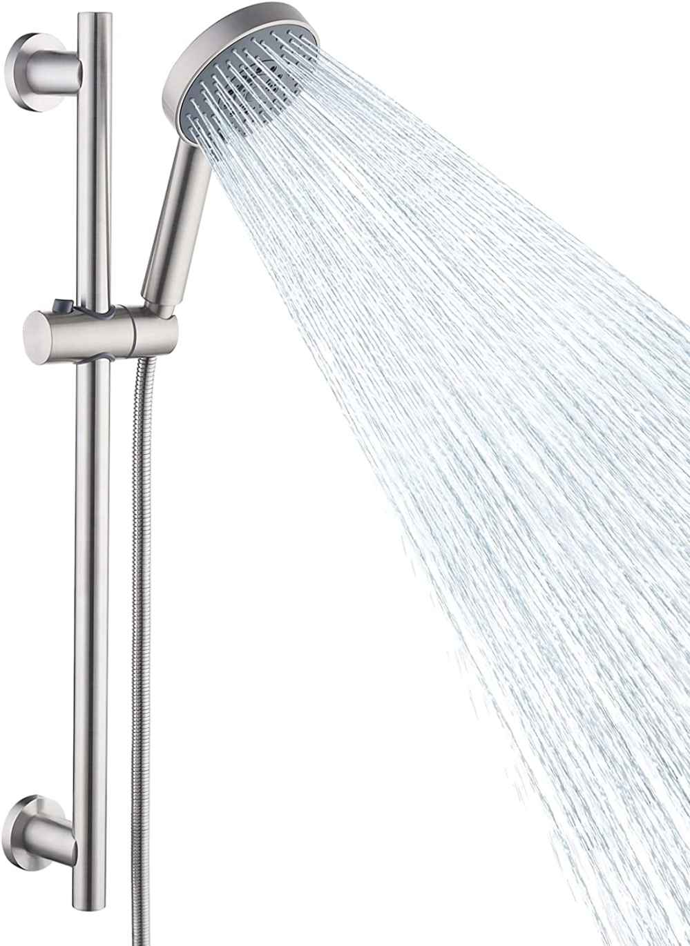 Brushed Stainless Steel Wall Mount  Stainless Steel Round Shower Head