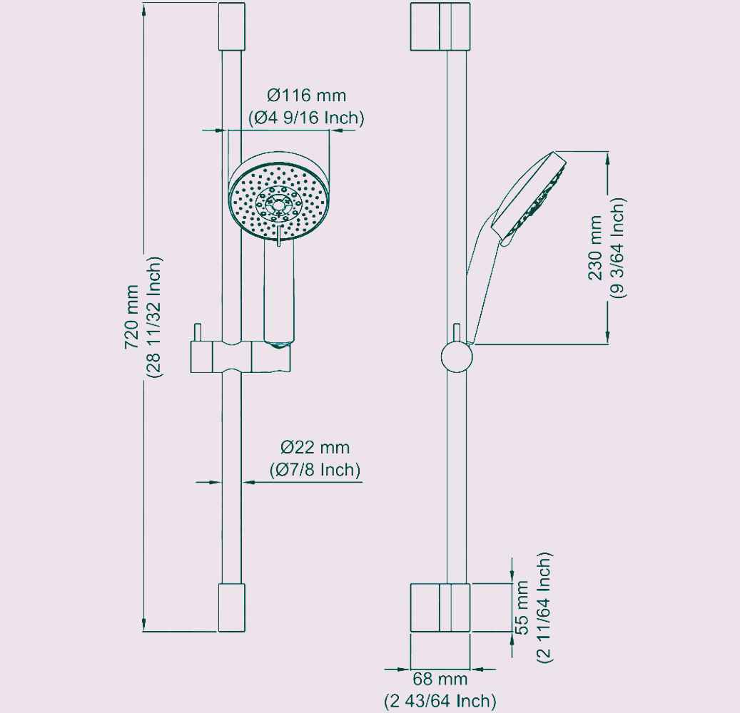 Stainless Steel Wall Mount Stainless Steel Round Shower Head