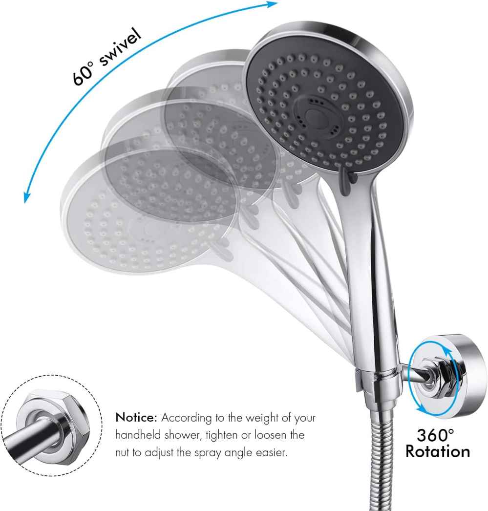2.16 in. Stainless Steel Shower Head Bracket In Polished Chrome Stainless Steel CUPC