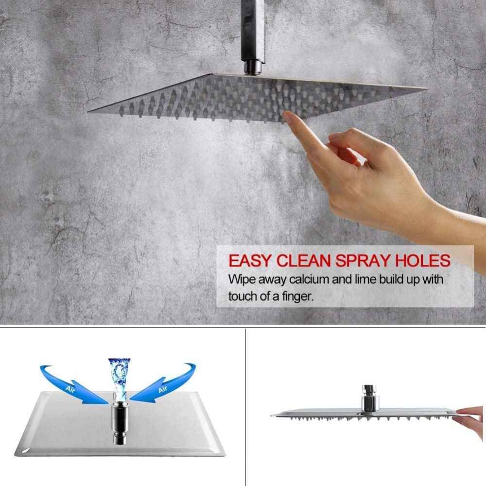 14.5-in. x 10-in. Shower Kit Chrome Stainless Steel CUPC