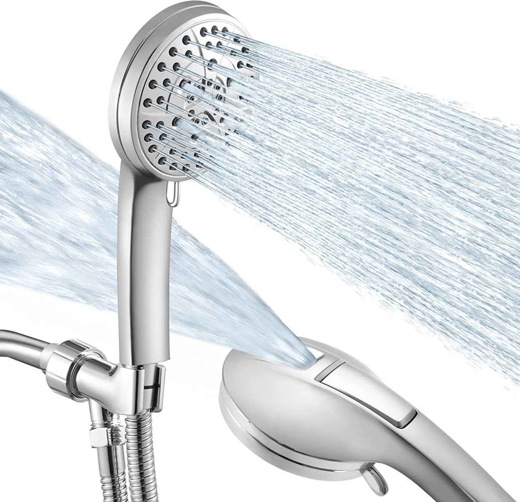 Polished Chrome Wall Mount  Stainless Steel Round Shower Head