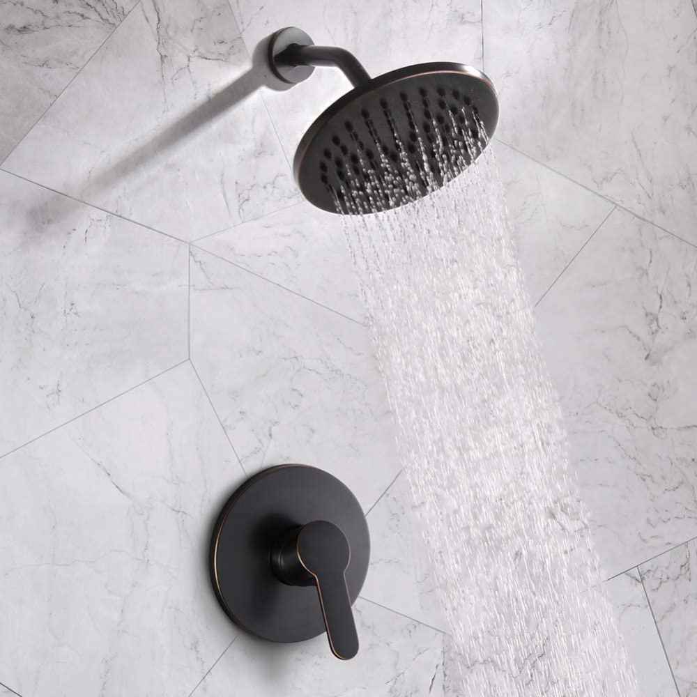 11.57-in. x 3.3-in. Shower Kit Oil Rubbed Bronze Stainless Steel CUPC