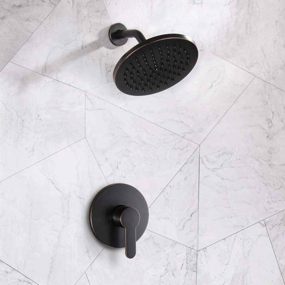 11.57-in. x 3.3-in. Shower Kit Oil Rubbed Bronze Stainless Steel CUPC