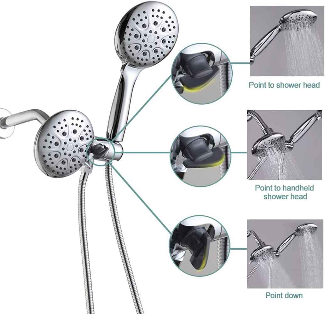 12.12-in. x 6.64-in. Shower Kit Chrome Stainless Steel CUPC