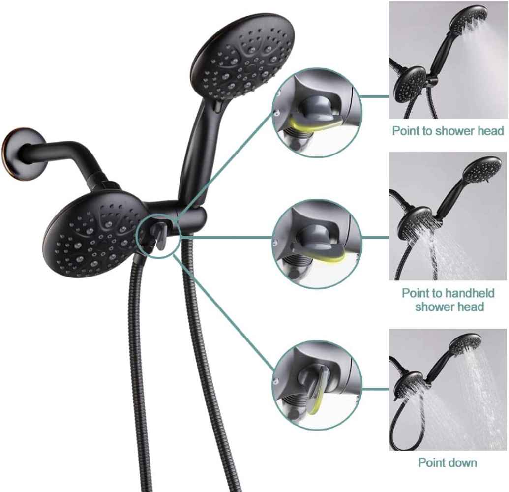 12.16-in. x 6.72-in. Shower Kit Oil Rubbed Bronze Stainless Steel CUPC