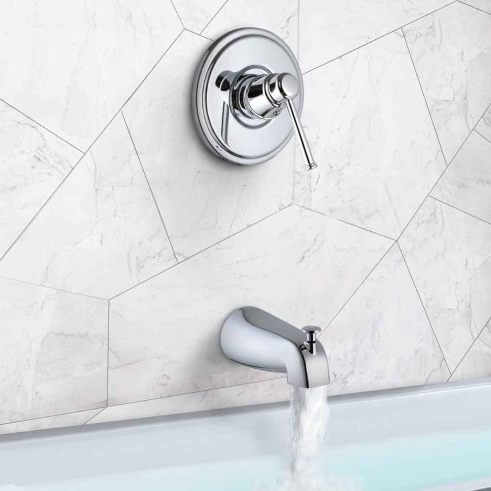 12.01-in. x 6.6-in. Shower Kit Chrome Stainless Steel