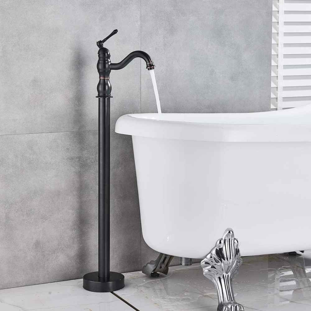 1 Hole Oil Rubbed Bathtub Shower Faucet Oil Rubbed Bronze Brass