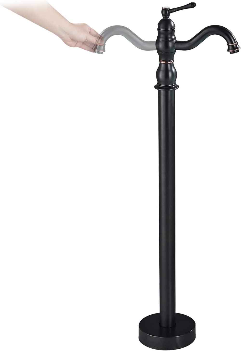 1 Hole  Oil Rubbed Bathtub Shower Faucet Oil Rubbed Bronze Brass