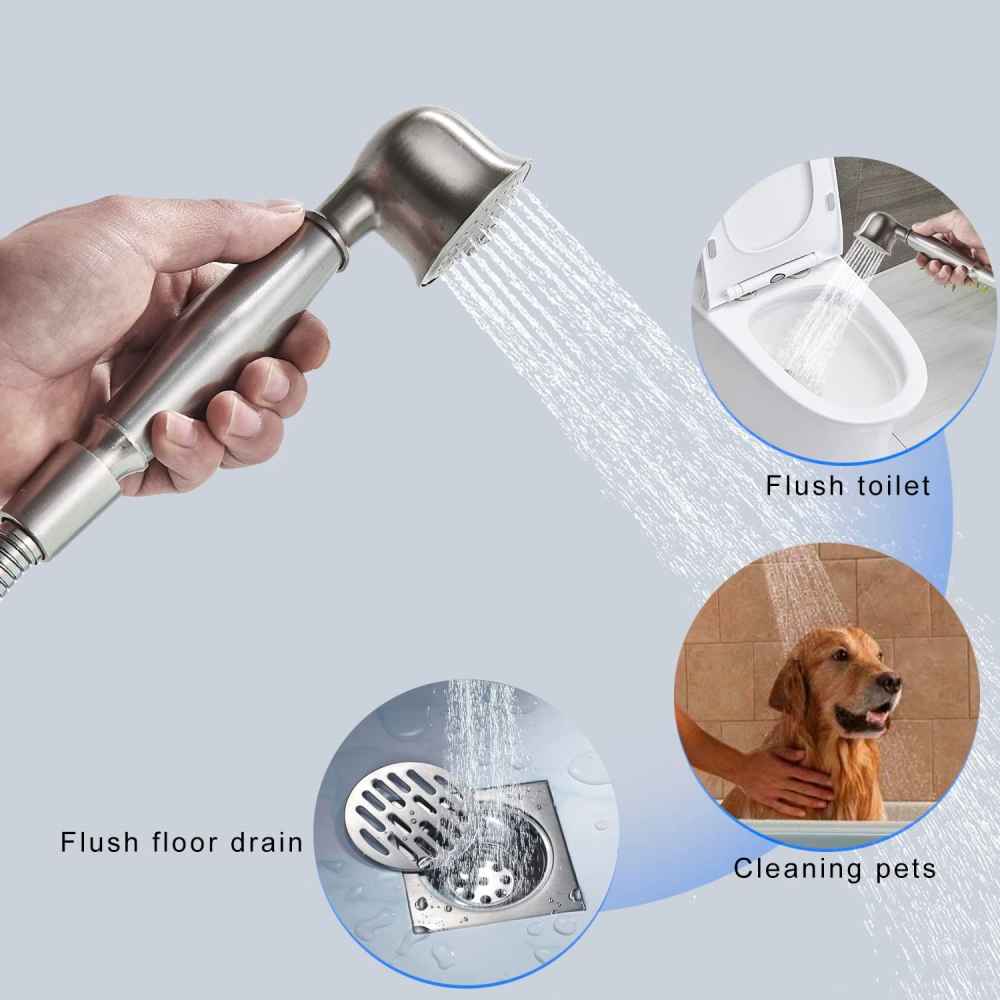 1 Hole Brushed Bathtub Shower Faucet Brushed Nickel Brass