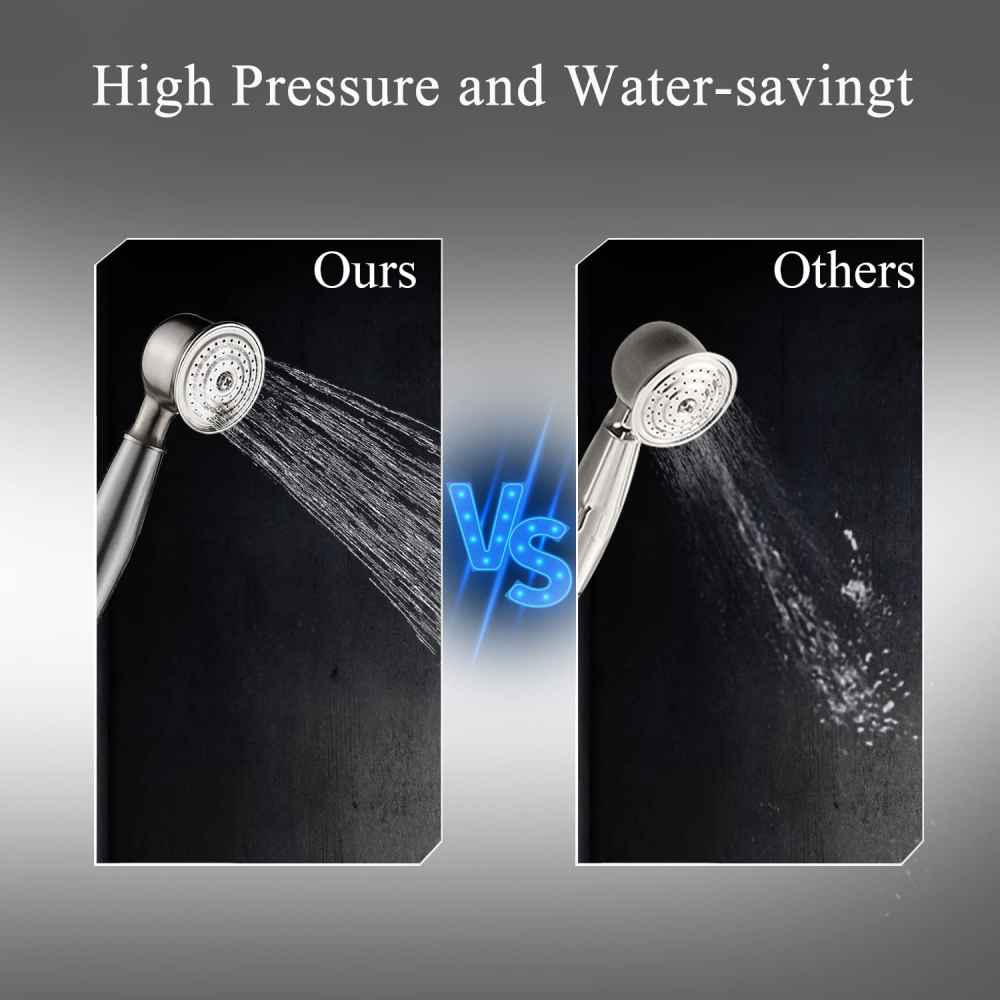 1 Hole Brushed Bathtub Shower Faucet Brushed Nickel Brass