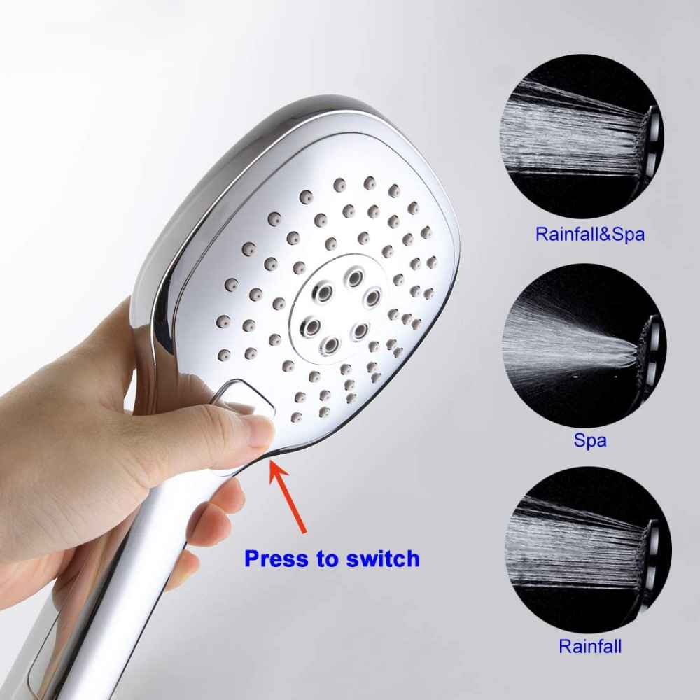 12.16-in. x 6.5-in. Shower Kit Chrome Brass