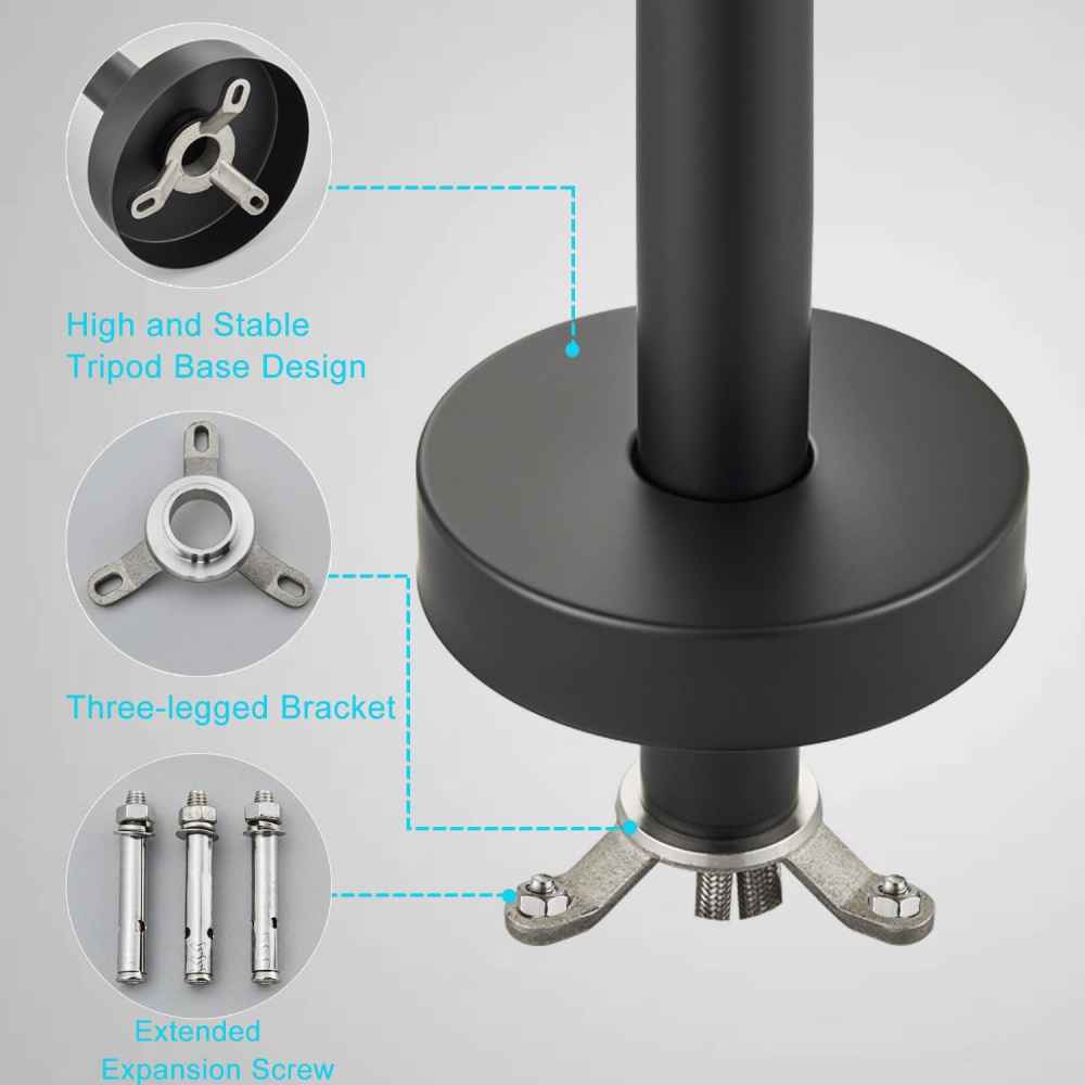 1 Hole Matte Bathtub Shower Faucet Black Brass-Ceramic