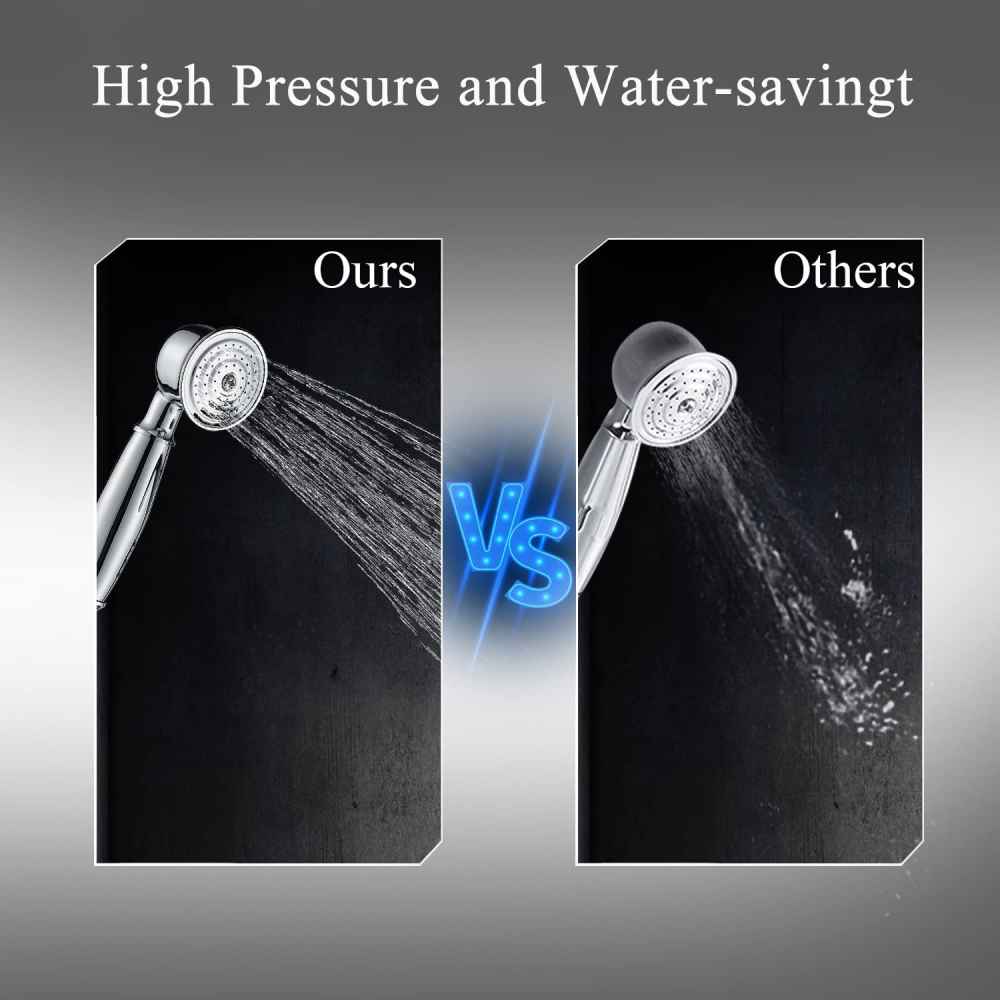 1 Hole Polished Bathtub Shower Faucet Chrome Brass-Ceramic