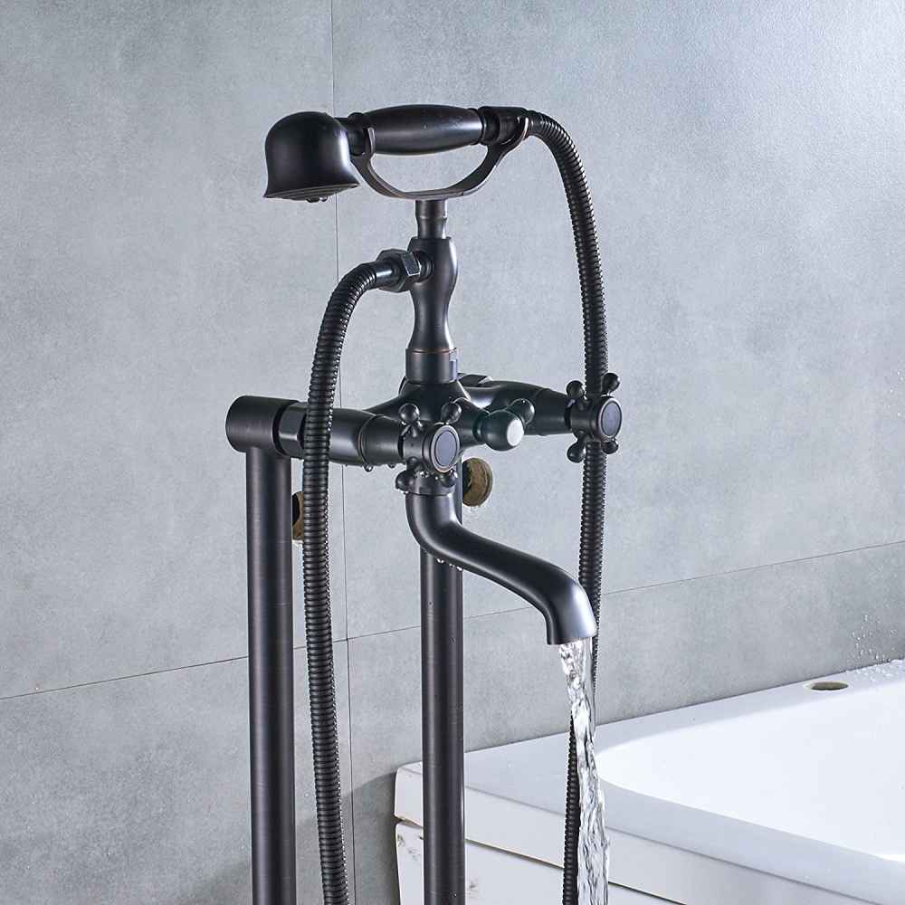 2 Hole Oil Rubbed Bathtub Shower Faucet Oil Rubbed Bronze Brass