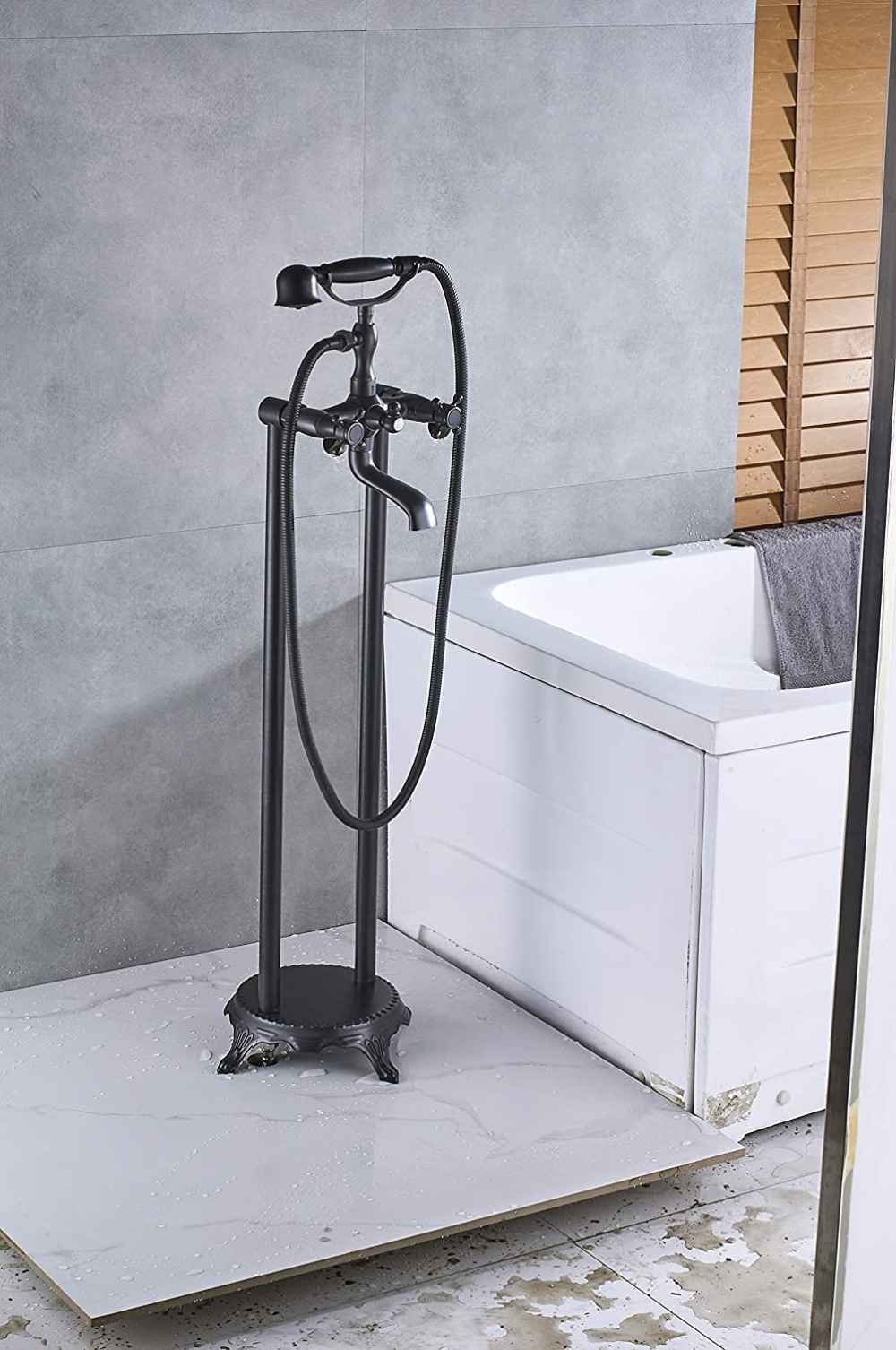 2 Hole Oil Rubbed Bathtub Shower Faucet Oil Rubbed Bronze Brass