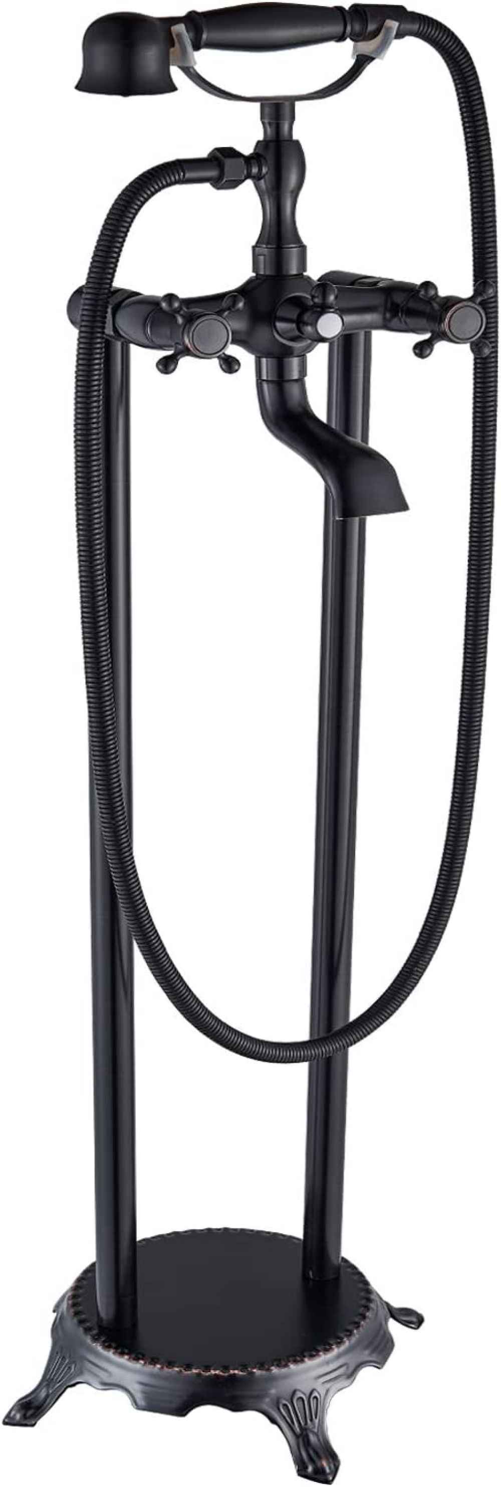 2 Hole  Oil Rubbed Bathtub Shower Faucet Oil Rubbed Bronze Brass
