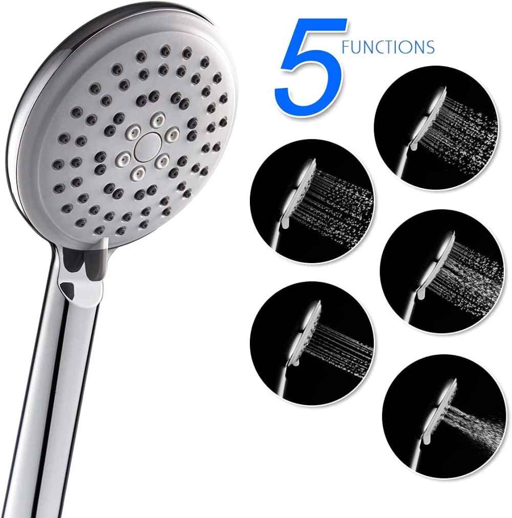 10.09-in. x 52-in. Shower Panel Silver Stainless Steel-Brass